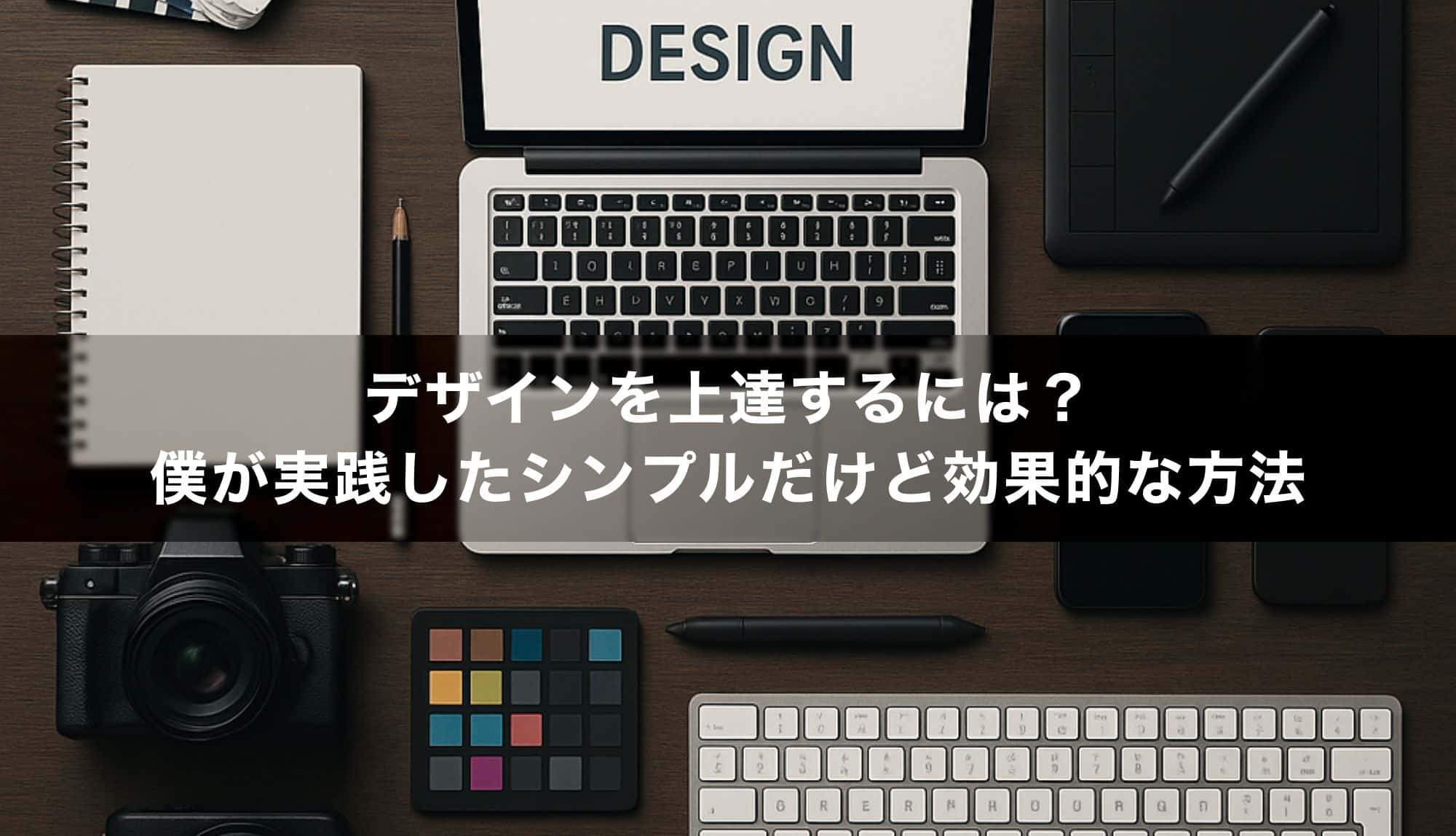 デザインを上達するには？僕が実践したシンプルだけど効果的な方法