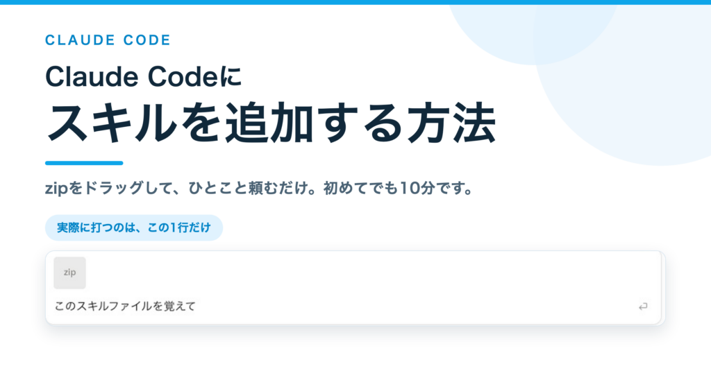 Claude Codeにスキルを追加する方法【初めてでもできます】