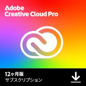 Adobe Creative Cloud Pro 12ヶ月版のパッケージ画像