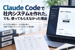Claude Codeで社内システムを作れた。でも、使ってもらえなかった理由